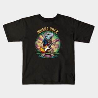 Lizard Rockstar - Iguana Rock Kids T-Shirt